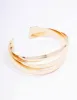 Gold Plated Chunky Twisted Wrist Cuff sold by lovisa