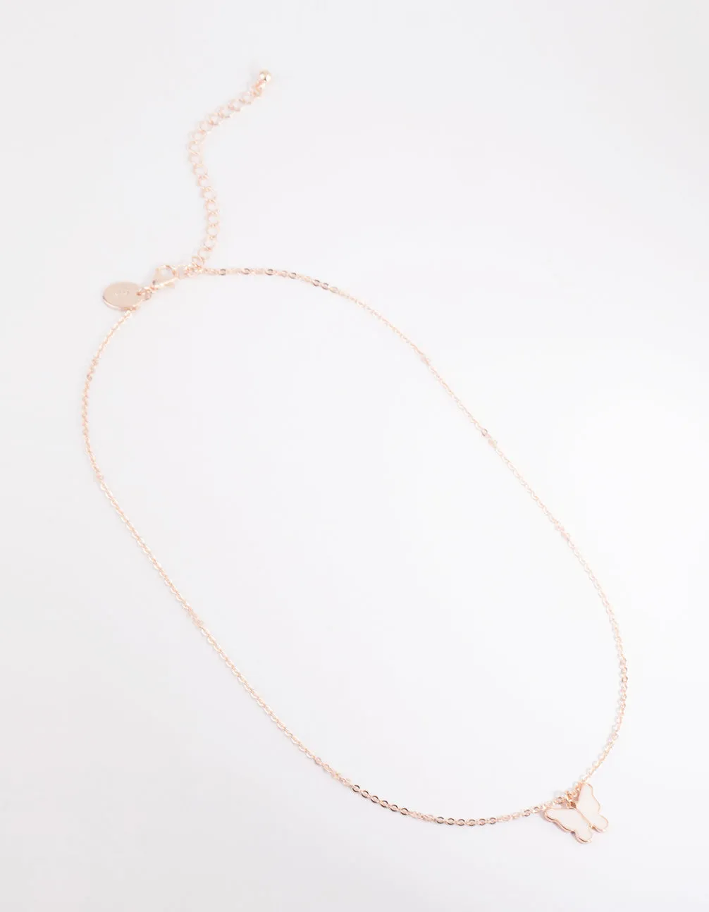 Rose Gold Butterfly Pendant Necklace sold by lovisa product image thumbnail 2