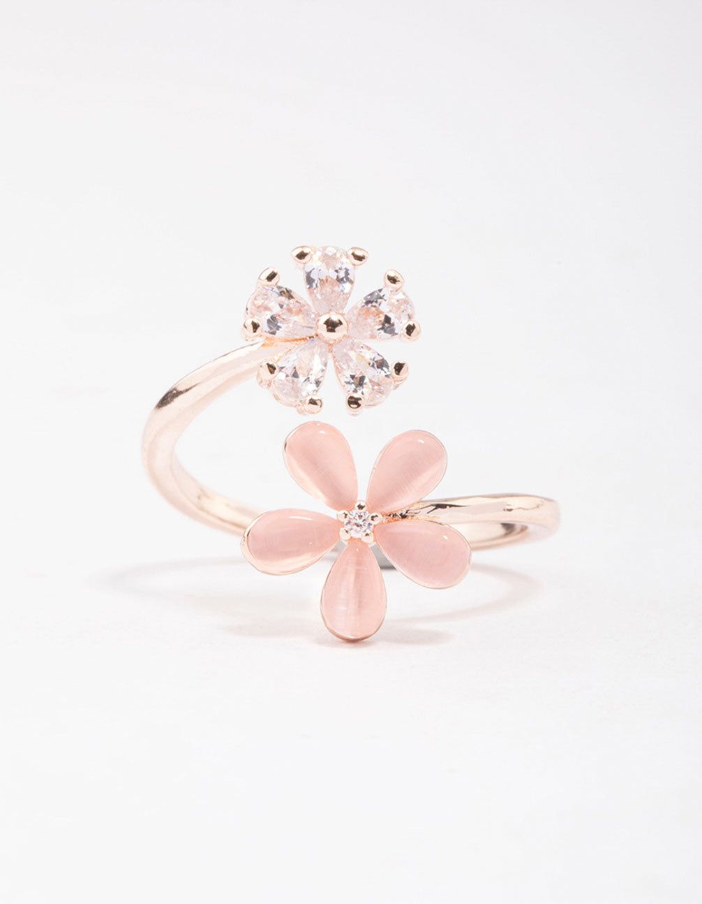 Rose Gold Double Daisy Wrap Ring sold by lovisa product image thumbnail 3