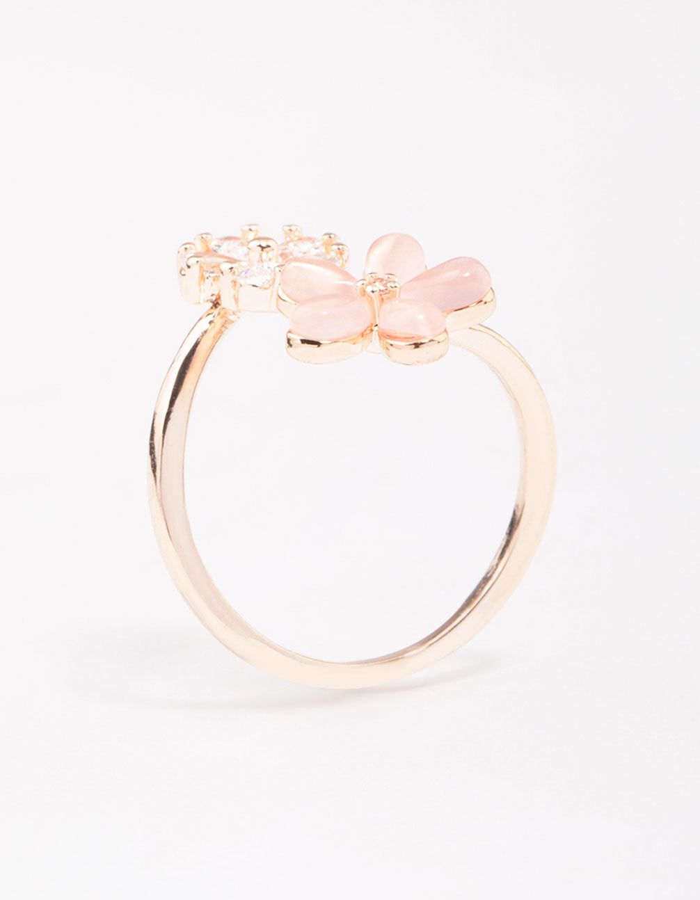 Rose Gold Double Daisy Wrap Ring sold by lovisa product image thumbnail 2