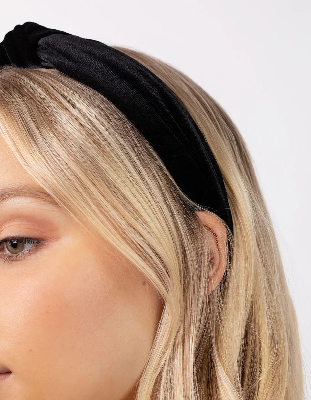 Black Velvet Turban Headband sold by lovisa product image thumbnail 2