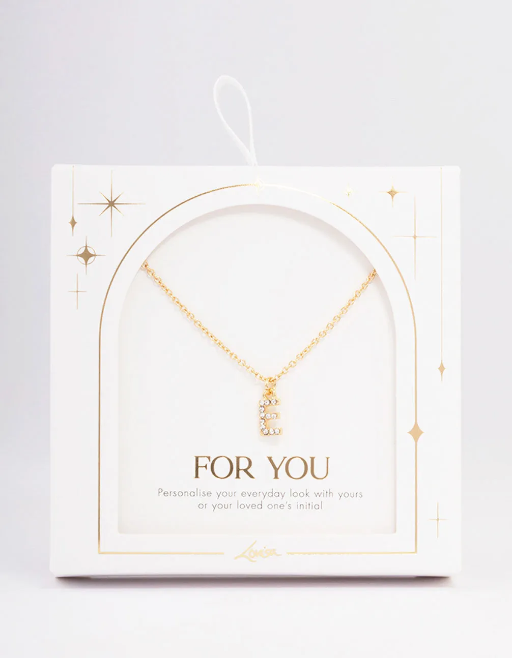 Letter E Gold Plated Initial Pendant Necklace sold by lovisa product image thumbnail 2