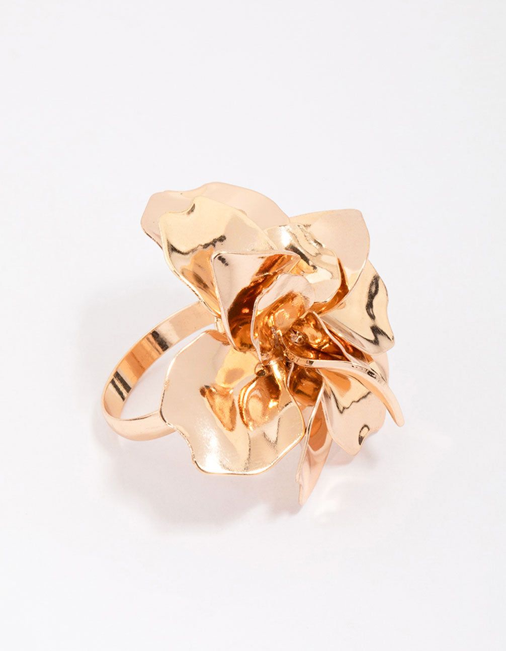 Gold Metal Flower Ring sold by lovisa