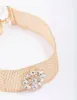 Gold Thick Floral Choker sold by lovisa
