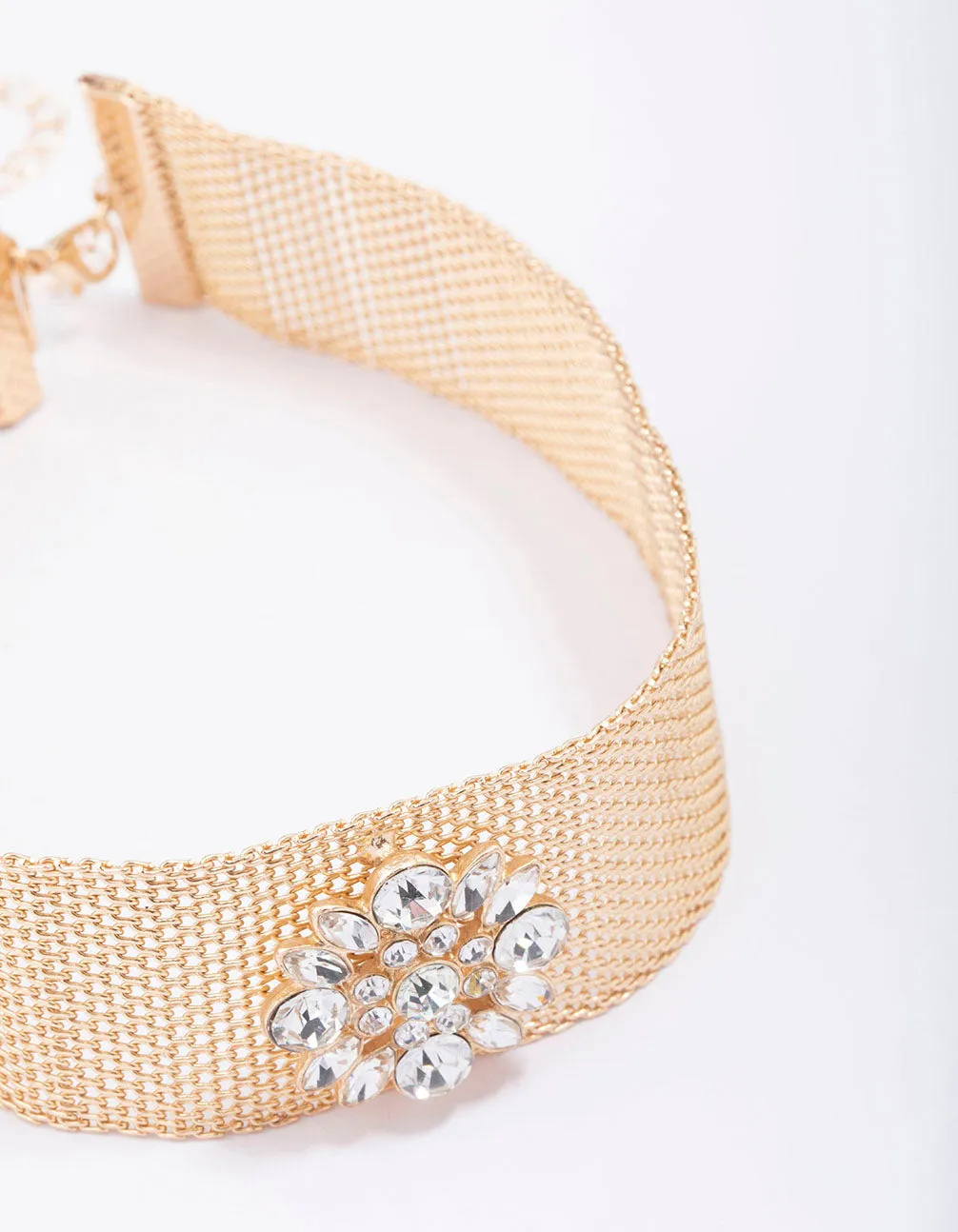 Gold Thick Floral Choker sold by lovisa product image thumbnail 3