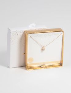 Gold Plated Sterling Silver Cubic Zirconia Teardrop Necklace sold by lovisa