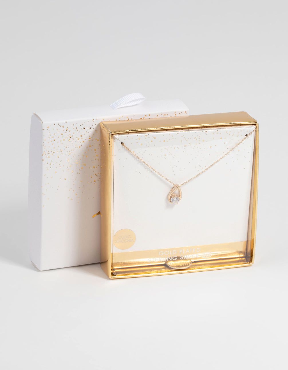 Gold Plated Sterling Silver Cubic Zirconia Teardrop Necklace sold by lovisa product image thumbnail 3