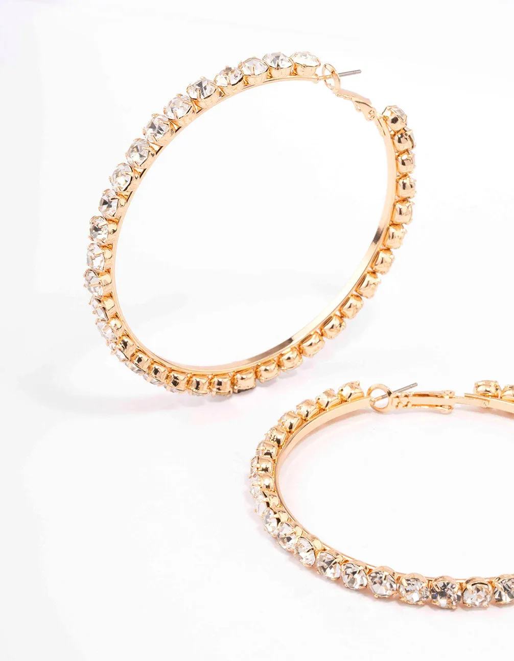 Gold Luxe Bling Drop Earrings sold by lovisa product image thumbnail 2