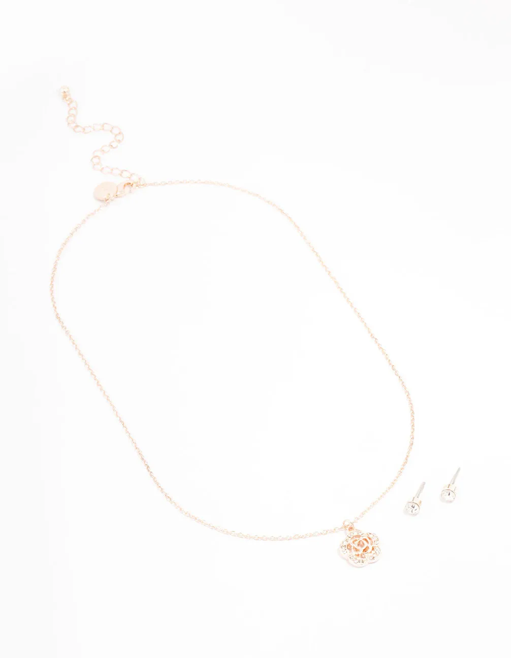 Rose Gold Diamante Jewellery Set sold by lovisa product image thumbnail 2