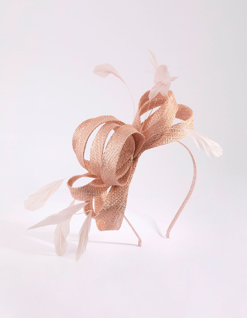 Pink Metallic Feather Alice Band sold by lovisa