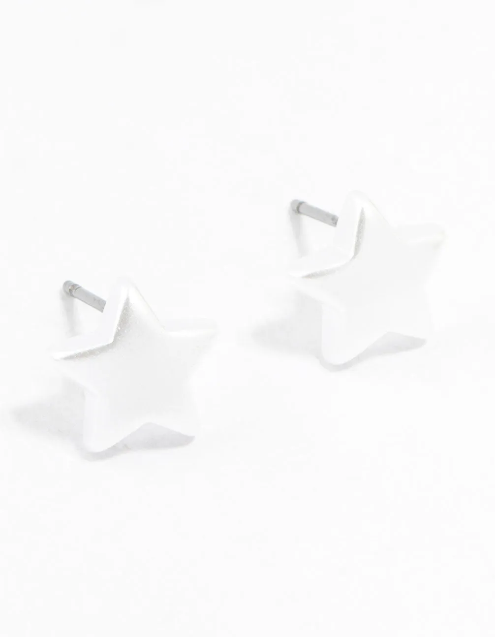 Plastic Star Pearl Stud Earrings sold by lovisa