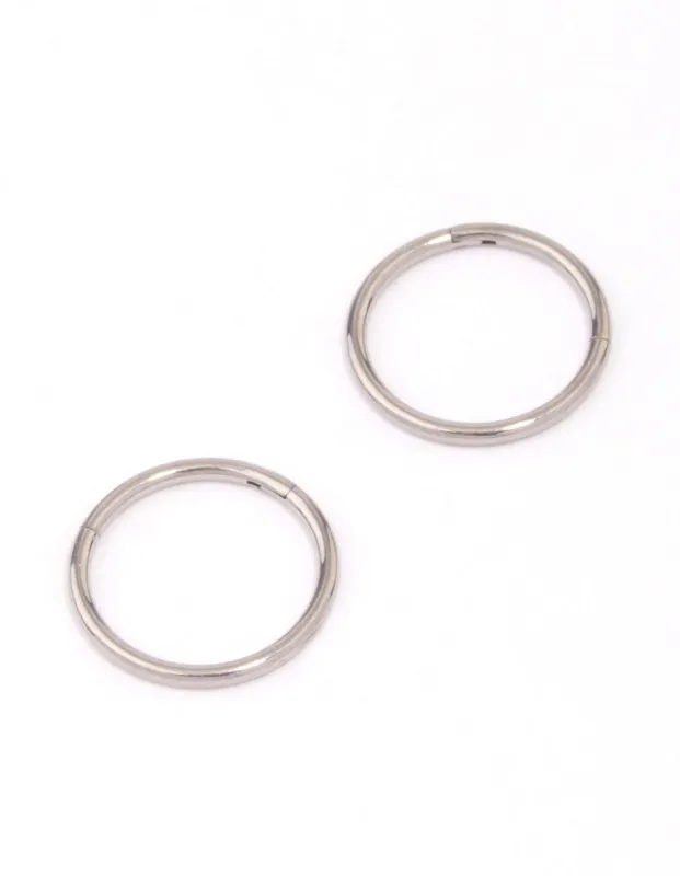 Titanium Sleeper Earrings 10mm sold by lovisa