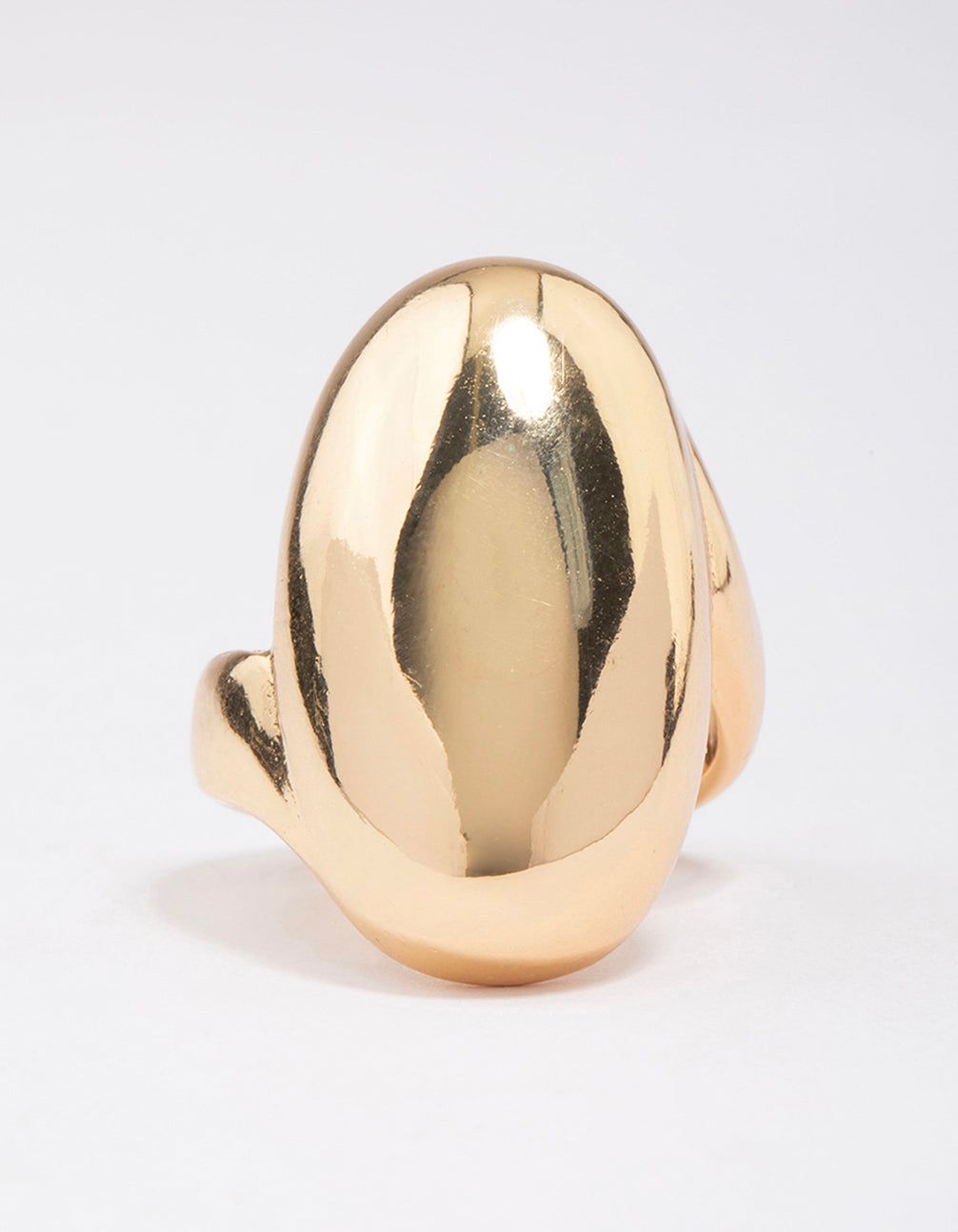 Gold Plated Smooth Statement Oval Ring sold by lovisa product image thumbnail 3