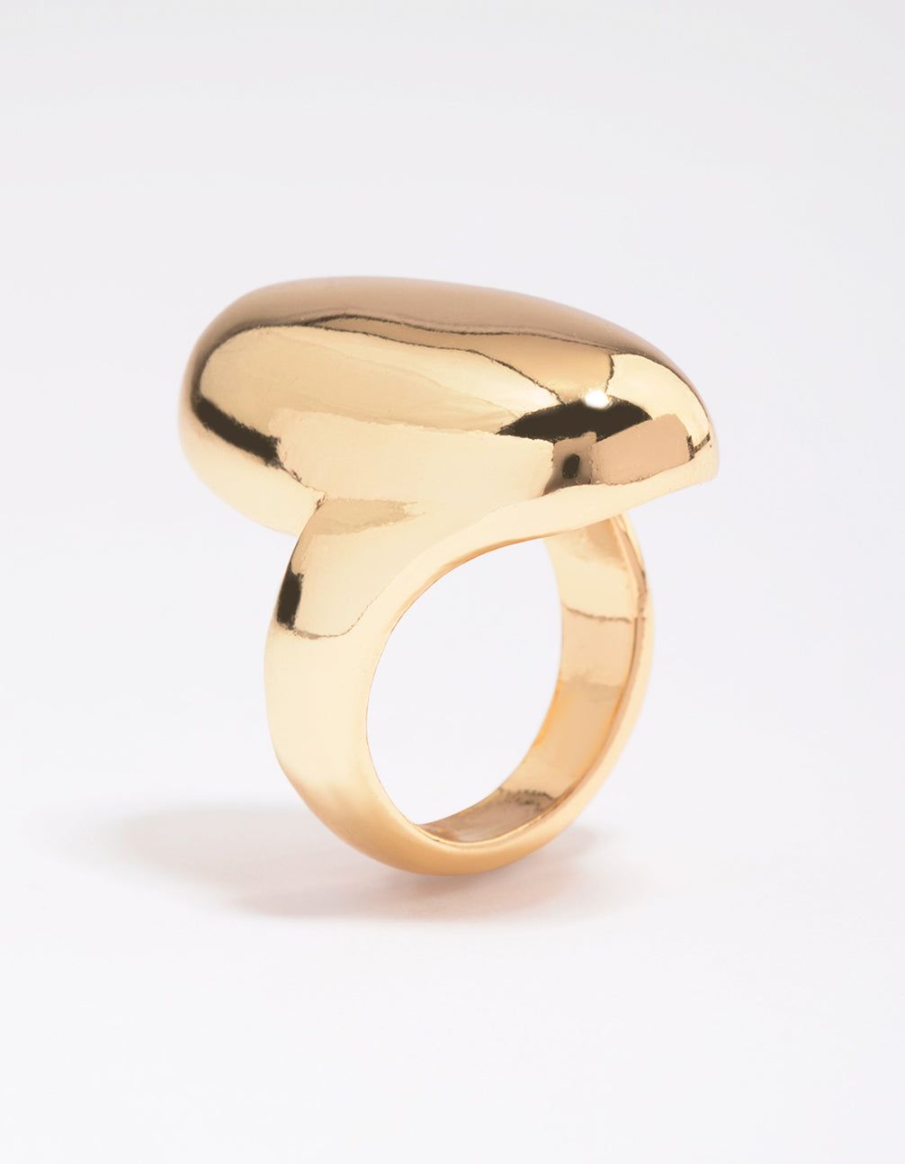 Gold Plated Smooth Statement Oval Ring sold by lovisa product image thumbnail 2