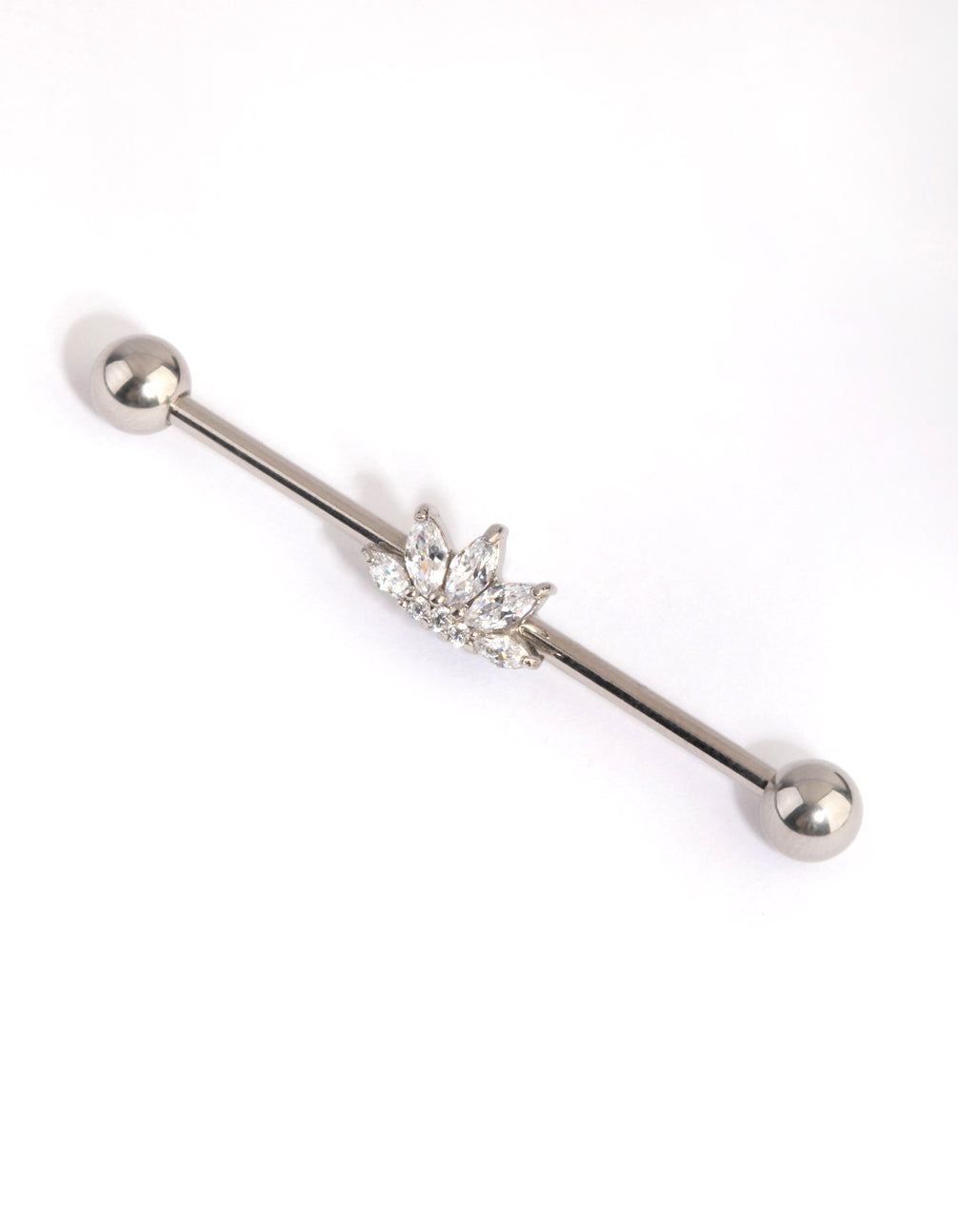 Surgical Steel Crystal Industrial Bar sold by lovisa