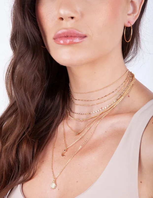 Gold Plated Sterling Silver Classic 30mm Hoop sold by lovisa