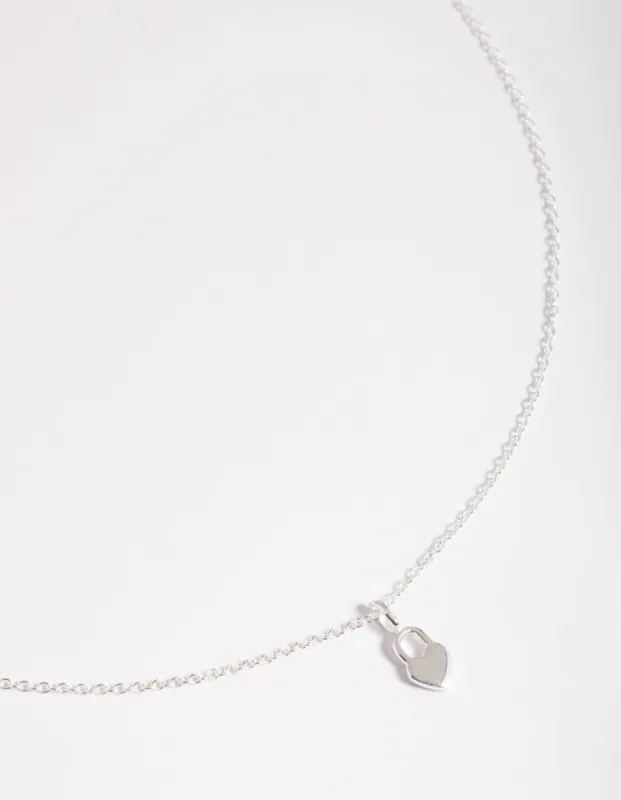 Sterling Silver Heart Locket Necklace sold by lovisa
