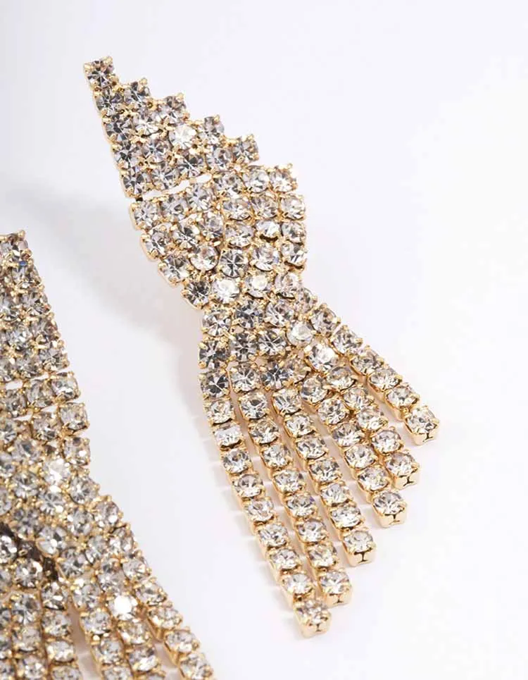 Gold Twisted Cupchain Drop Earrings sold by lovisa product image thumbnail 3