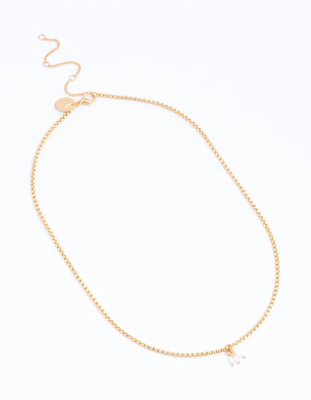 Gold Plated Triple Freshwater Pearl Dainty Necklace sold by lovisa product image thumbnail 2
