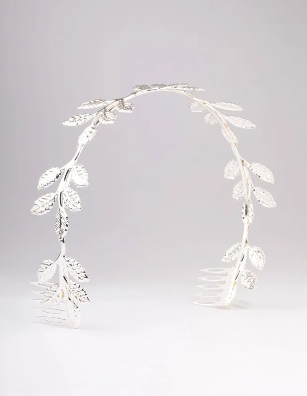 Silver Detailed Vine Headband sold by lovisa