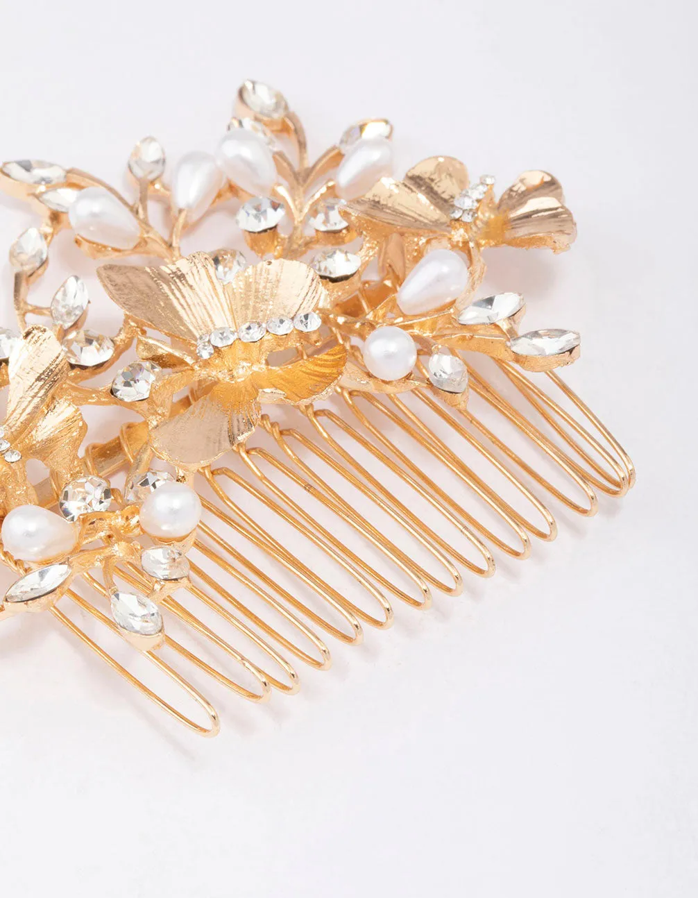 Gold Forest Butterfly Hair Comb sold by lovisa product image thumbnail 2