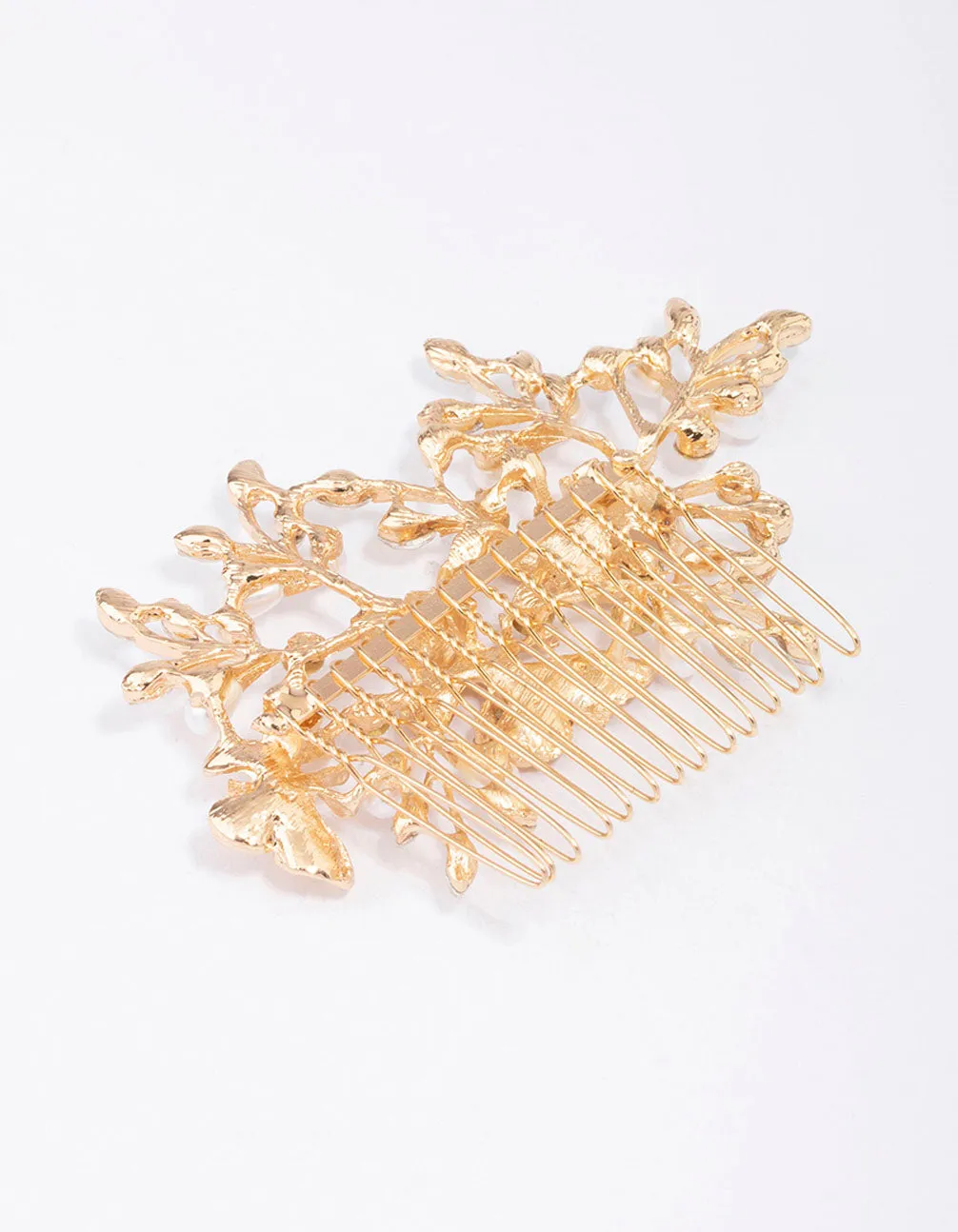Gold Forest Butterfly Hair Comb sold by lovisa product image thumbnail 3