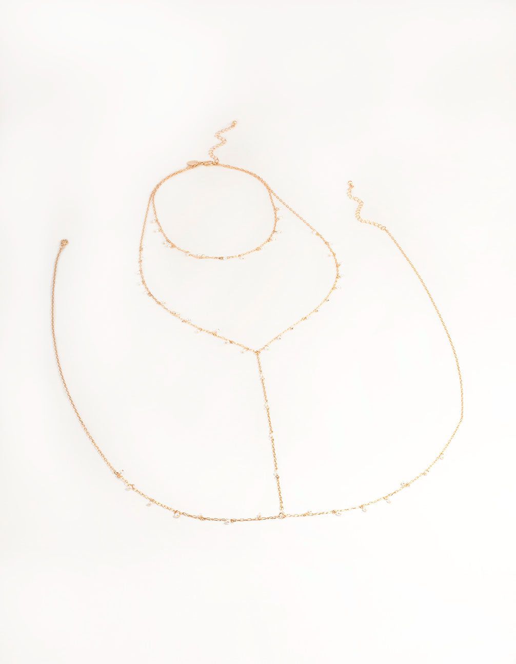 Gold Dainty Pearl Body Chain sold by lovisa product image thumbnail 2