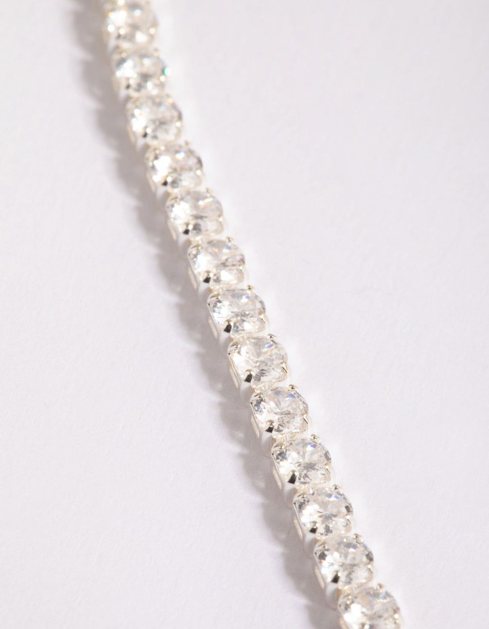 Silver Cubic Zirconia Single Cup Chain Drop Earrings sold by lovisa product image thumbnail 2