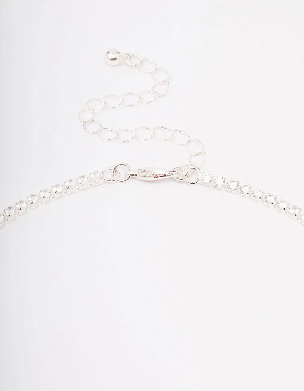 Silver Cubic Zirconia Lariat Necklace & Earring Set sold by lovisa product image thumbnail 3