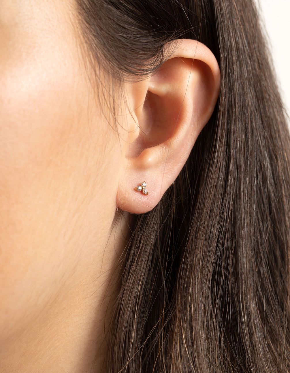 24 Carat Gold Plated Surgical Steel Cubic Zirconia Cluster Stud Earrings sold by lovisa product image thumbnail 2