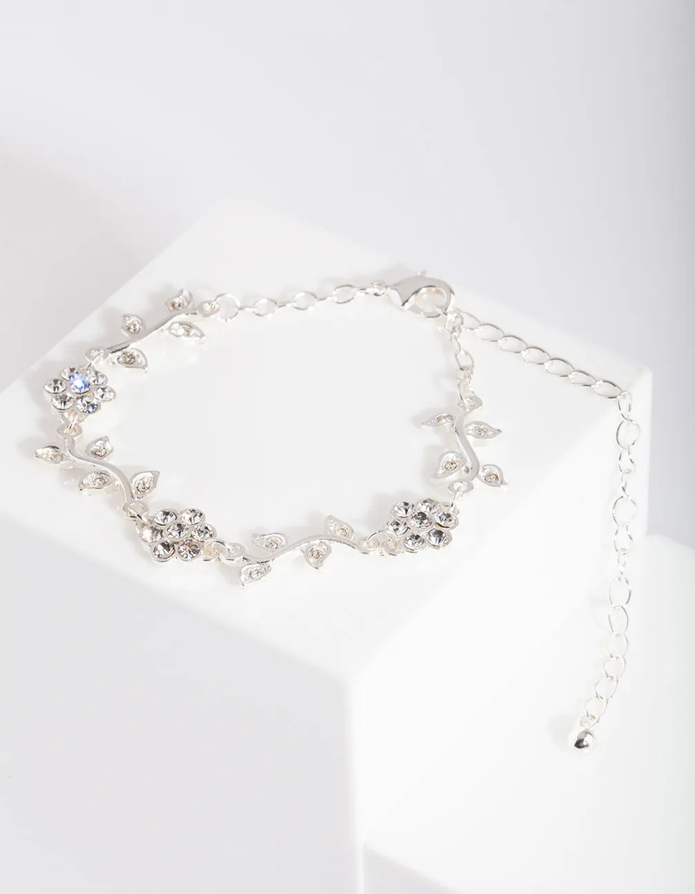 Silver Diamante Flower Bracelet sold by lovisa product image thumbnail 2