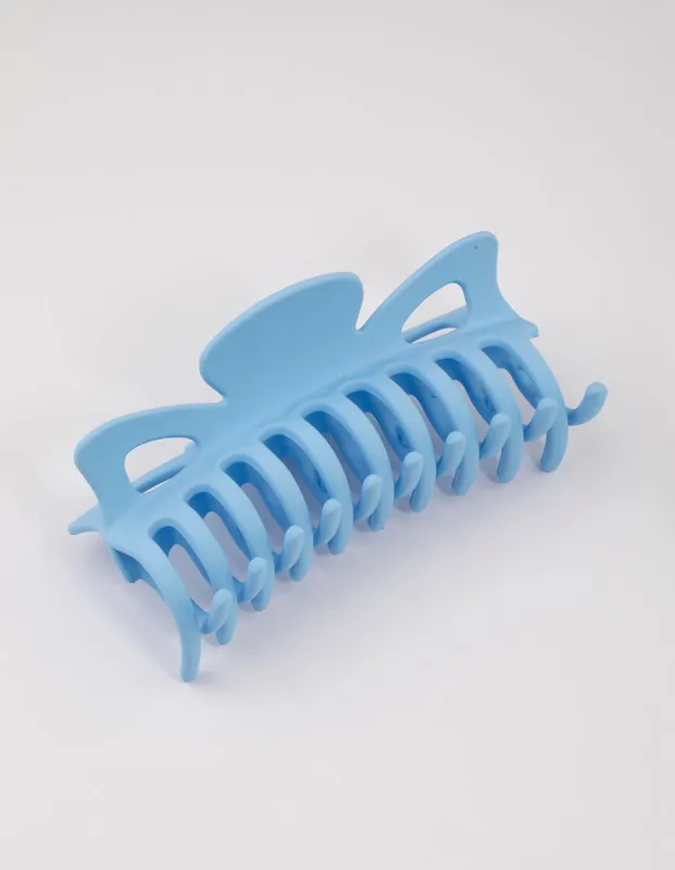 Blue Acrylic Triangular Cut Out Claw Clip sold by lovisa