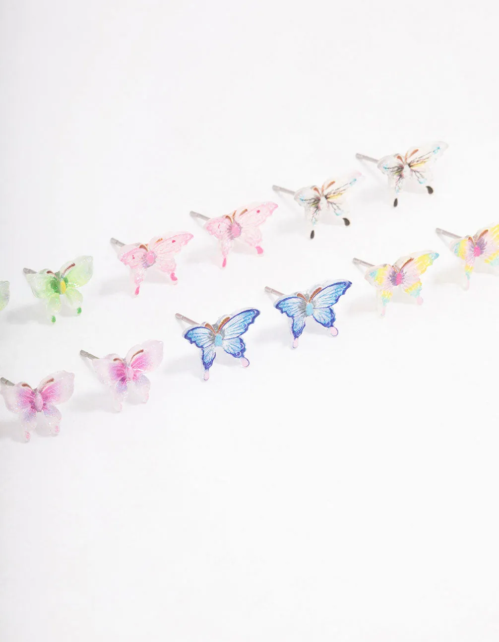 Pastel Mixed Butterfly Earring 8-Pack sold by lovisa product image thumbnail 3