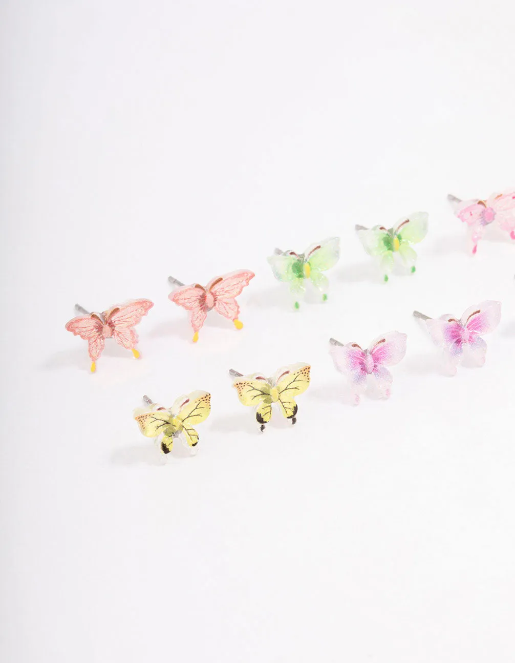 Pastel Mixed Butterfly Earring 8-Pack sold by lovisa product image thumbnail 2
