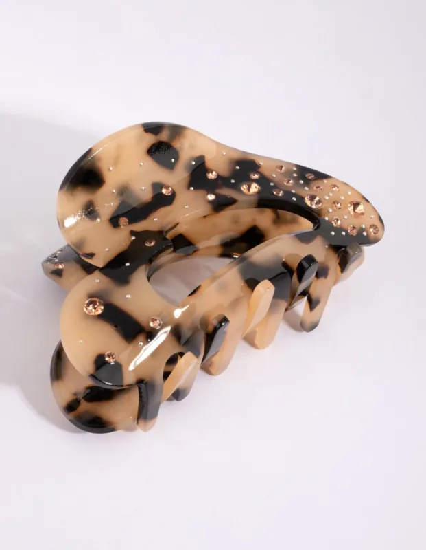 Acrylic Embellished Shape Claw sold by lovisa