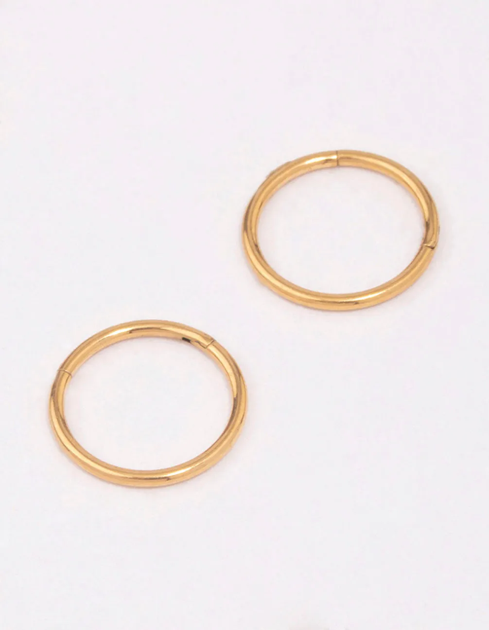 Gold Plated Titanium Sleeper Earrings 8mm sold by lovisa
