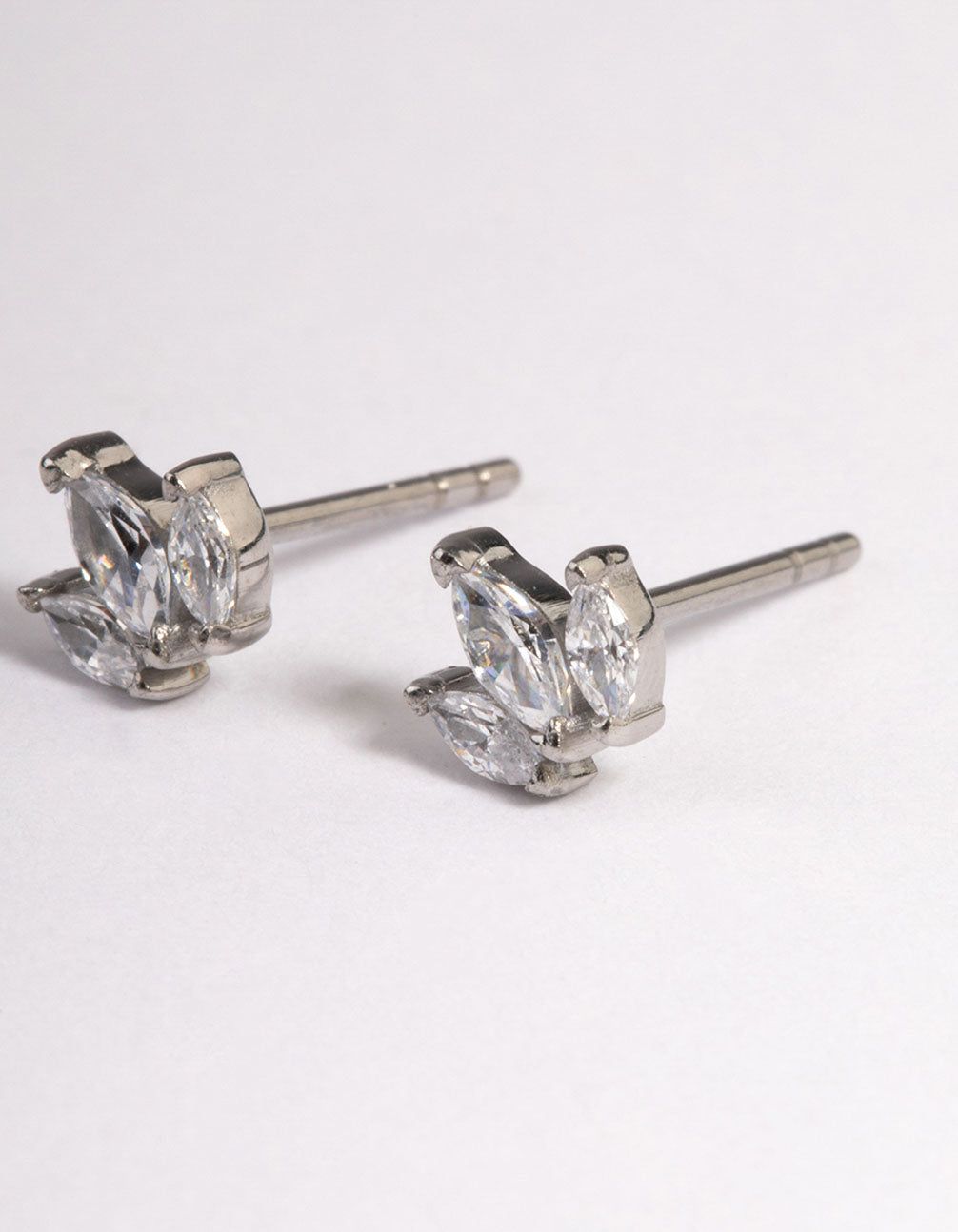 Surgical Steel Cubic Zirconia Trio Marquise Stud Earrings sold by lovisa product image thumbnail 2