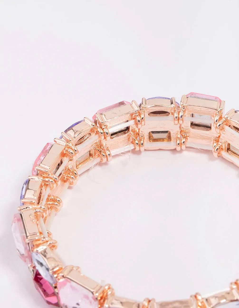 Rose Gold Square Stretch Bracelet sold by lovisa product image thumbnail 5