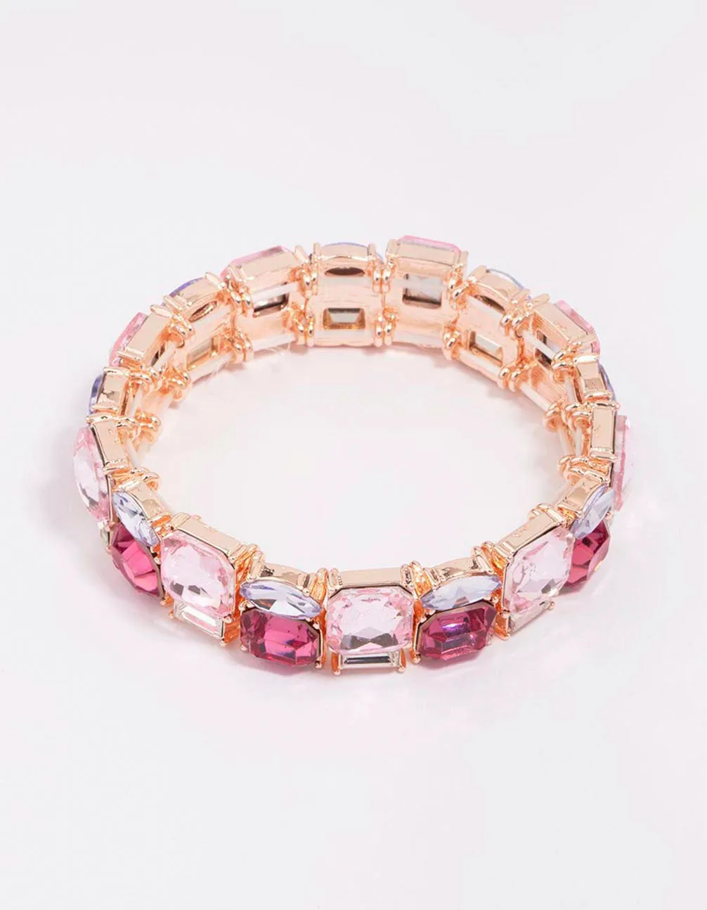Rose Gold Square Stretch Bracelet sold by lovisa