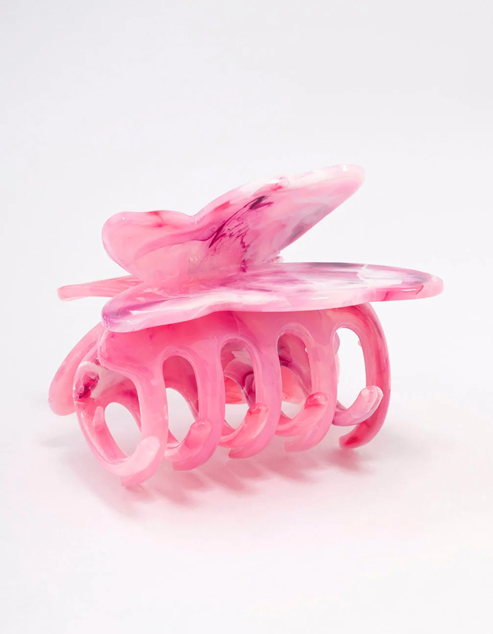 Pink Marble Butterfly Hair Claw Clip sold by lovisa product image thumbnail 2