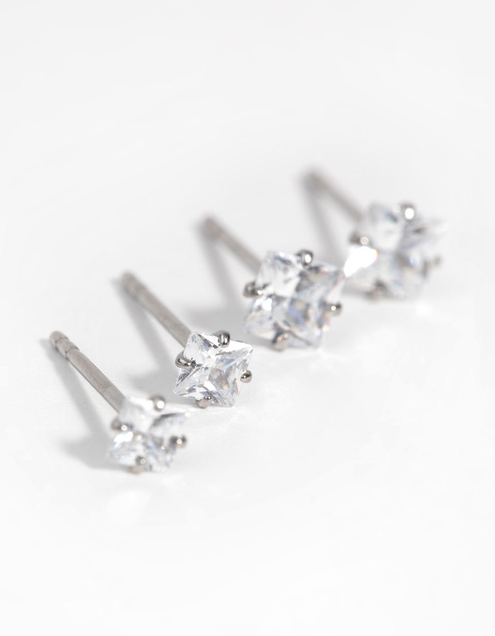 Gold-Plated Square Stud Earring Set sold by lovisa product image thumbnail 3