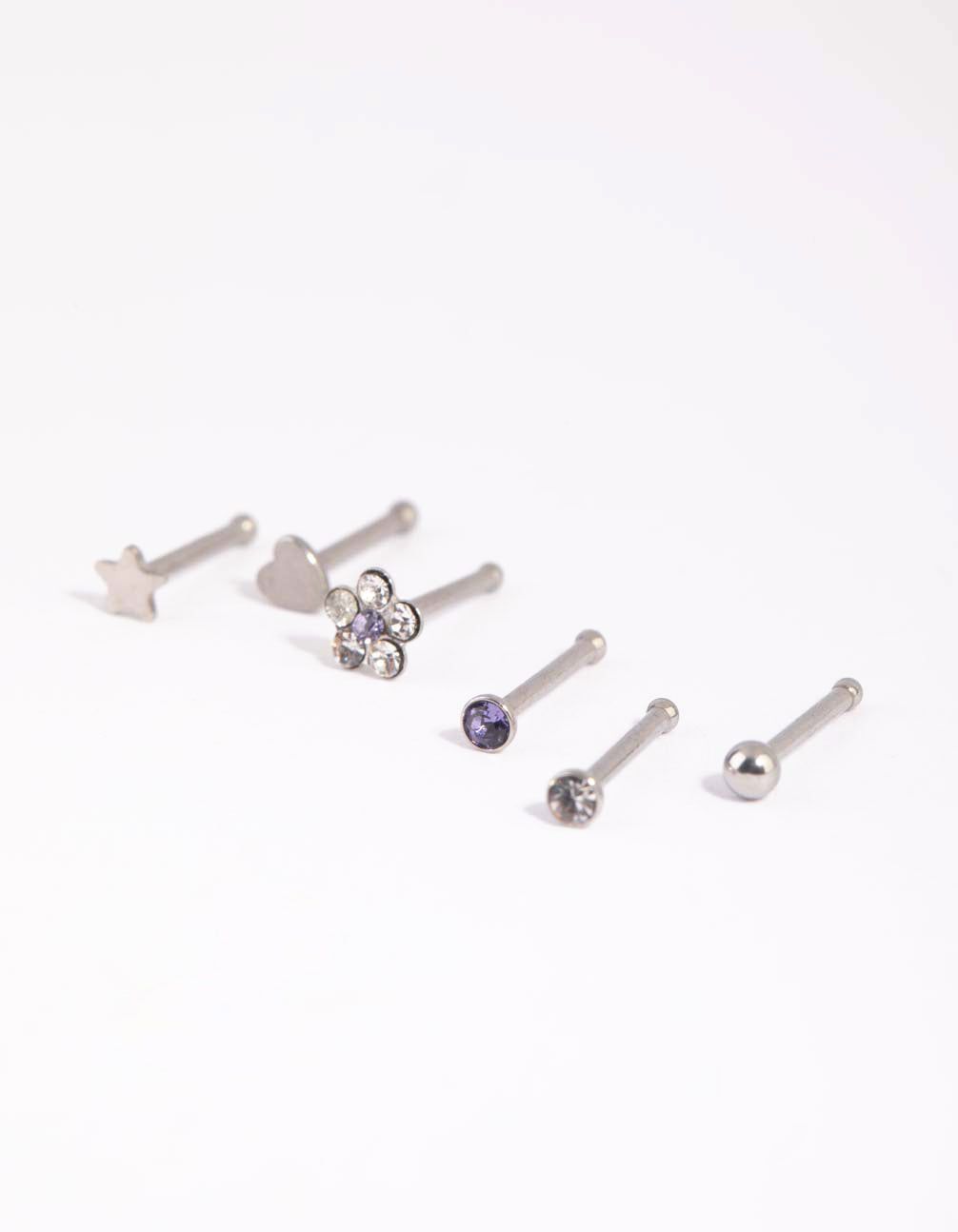 Surgical Steel Mixed Daisy Nose Studs sold by lovisa product image thumbnail 2