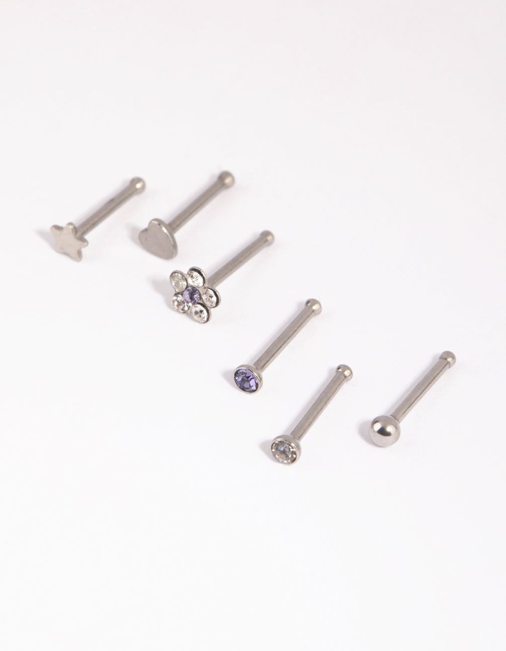 Surgical Steel Mixed Daisy Nose Studs sold by lovisa