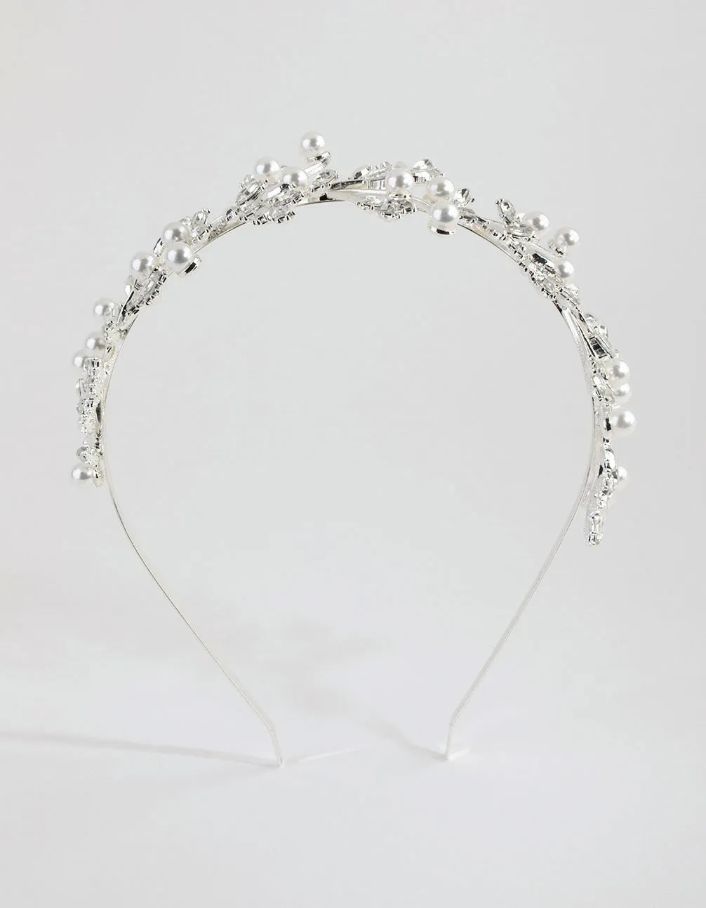 Pearl & Crystal Vine Headband sold by lovisa