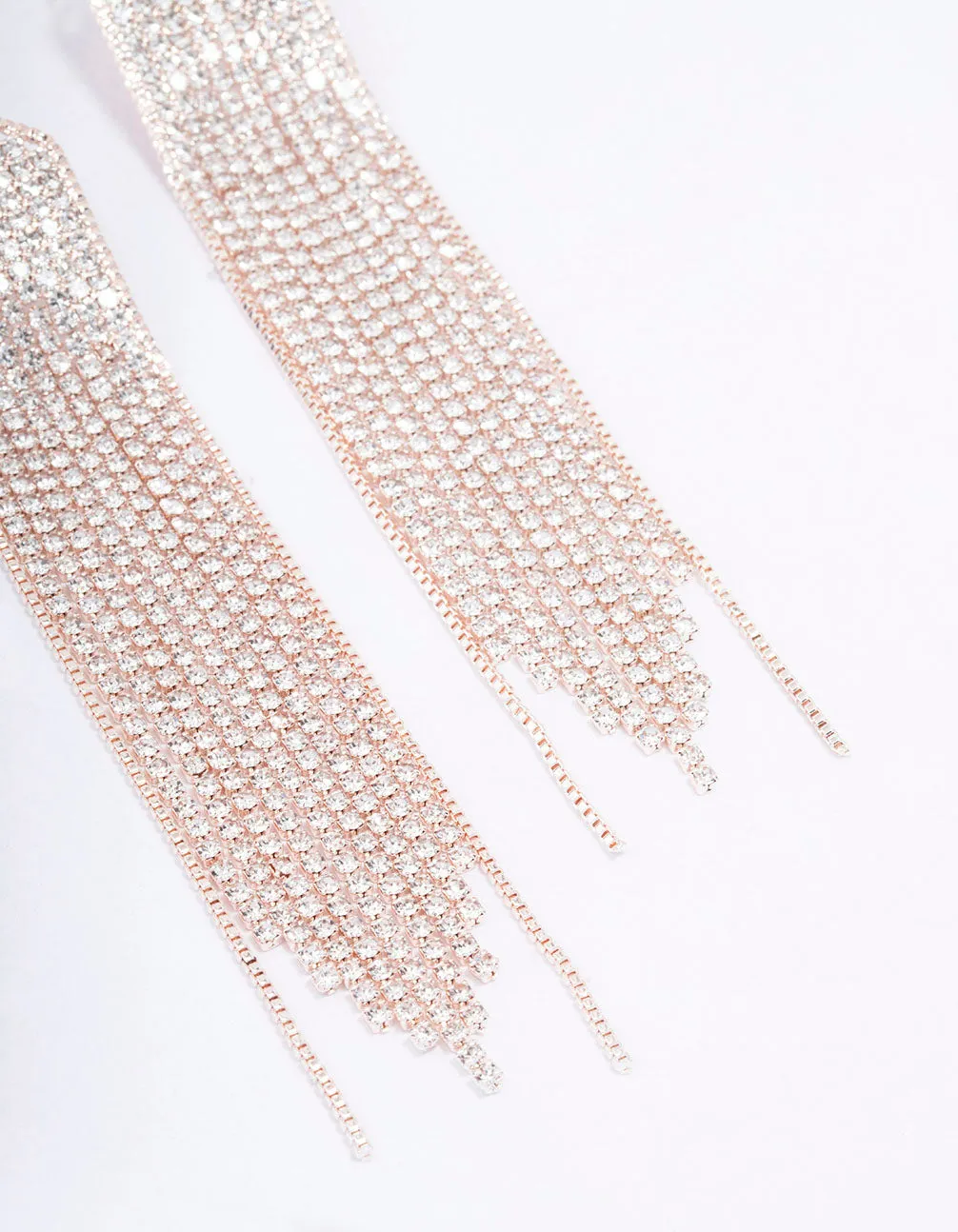 Rose Gold Cupchain Pointed Drop Earrings sold by lovisa product image thumbnail 3