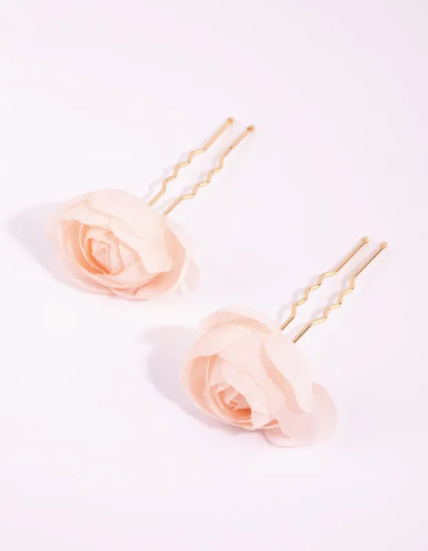 Rose Bun Pin Set sold by lovisa