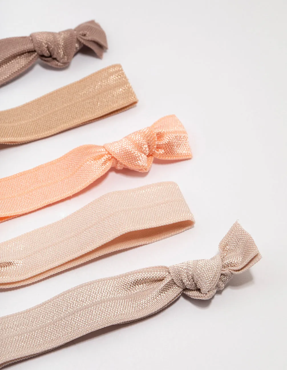 Flat Knitted Fabric Hair Ties 5-Pack sold by lovisa product image thumbnail 3