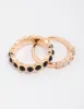 Gold Rounded Band Stacking Rings sold by lovisa