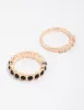 Gold Rounded Band Stacking Rings sold by lovisa