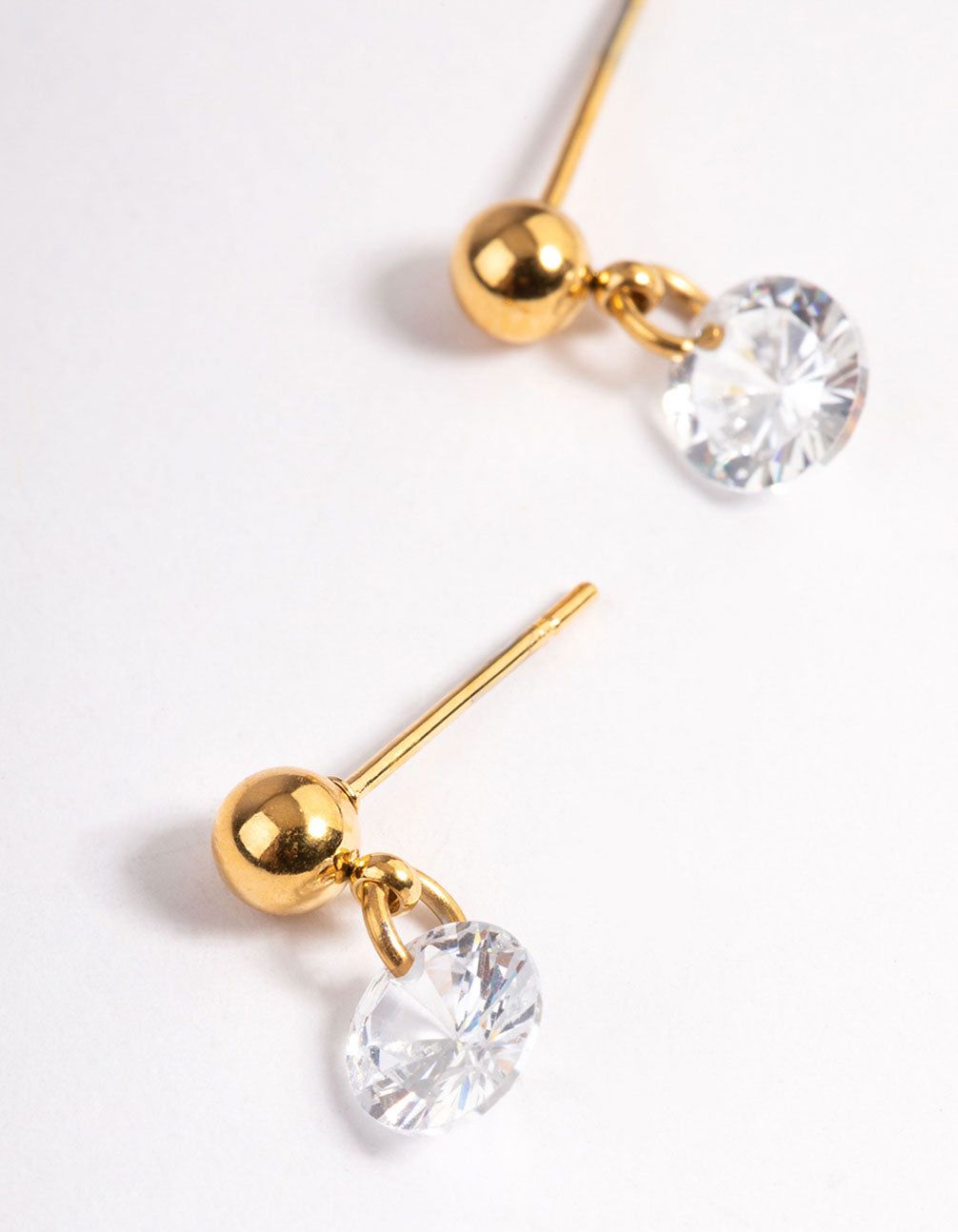 Gold Plated Cubic Zirconia Floating Drop Earrings sold by lovisa product image thumbnail 2